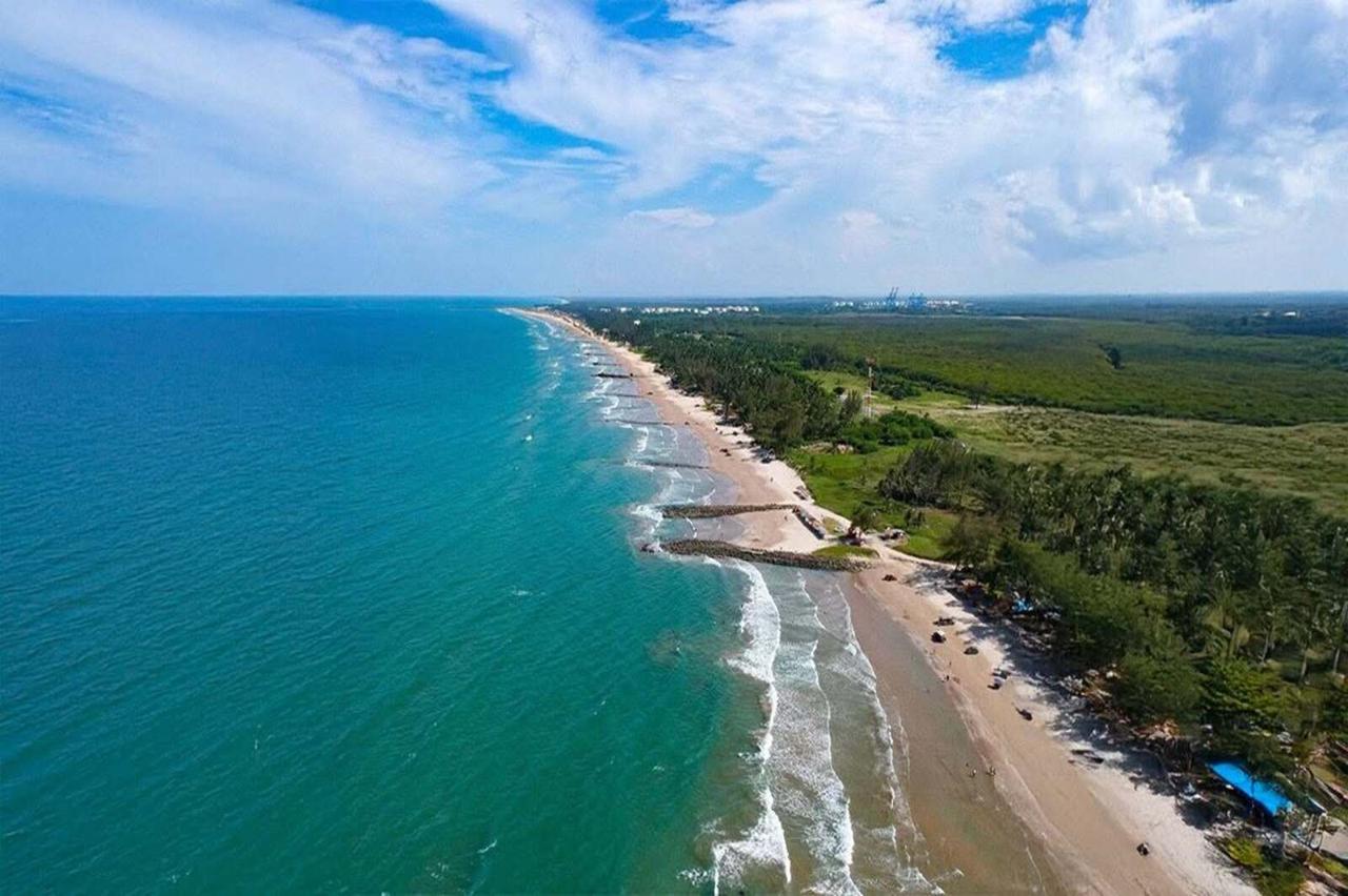 Vista aérea de la costa de Tuxpan